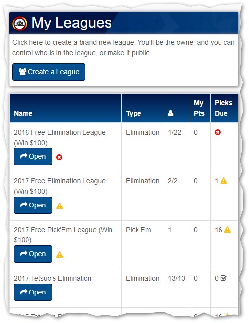 best pick em league